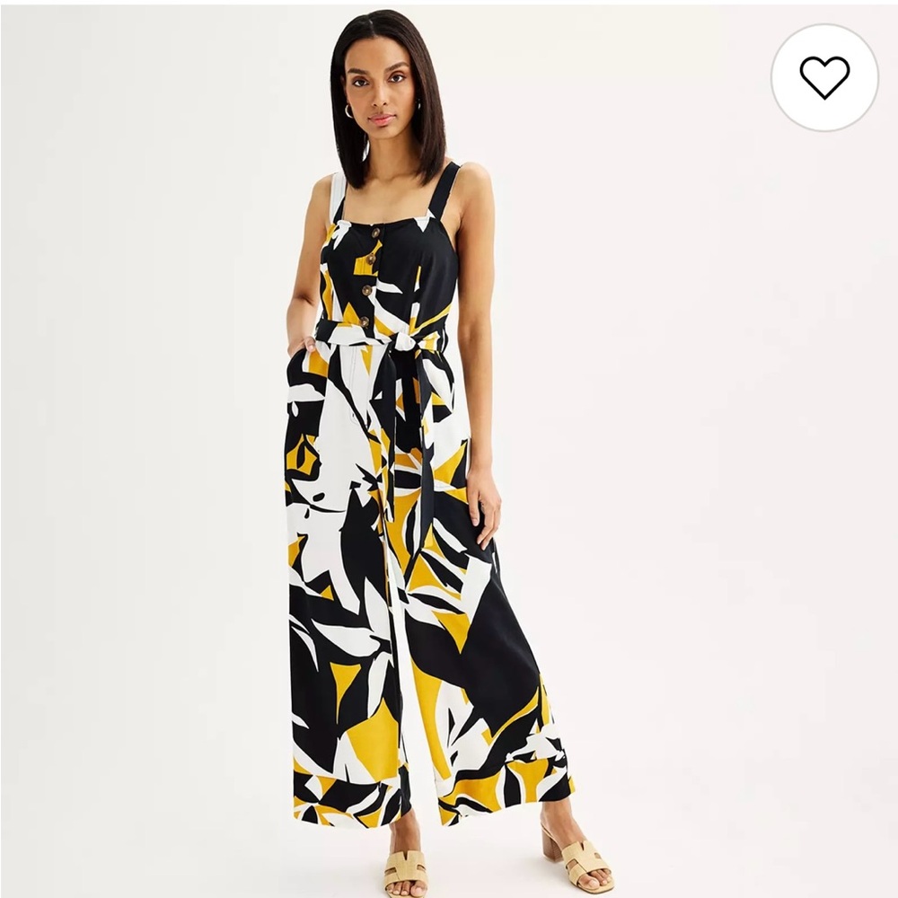 Nine West Abstract Print Pantsuit  Medium